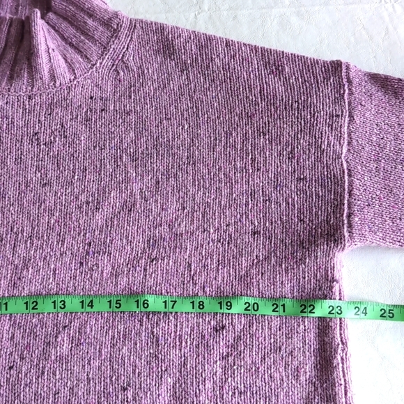 J.Crew Lilac Purple Super Soft Turtleneck Sweater Wool Alpaca Women's Size M - Picture 6 of 11